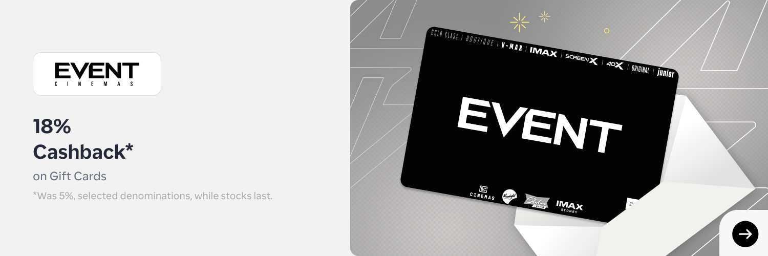 Event Cinemas 18% (29 Nov - 1 Dec)